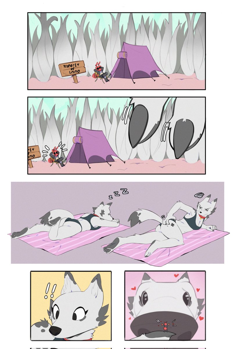 i always love camping with my girlfriend, even if she doesn't know it yet 💜

🎨: <a href="/RMikkyart/">R.Mikky 🦝🌱</a>