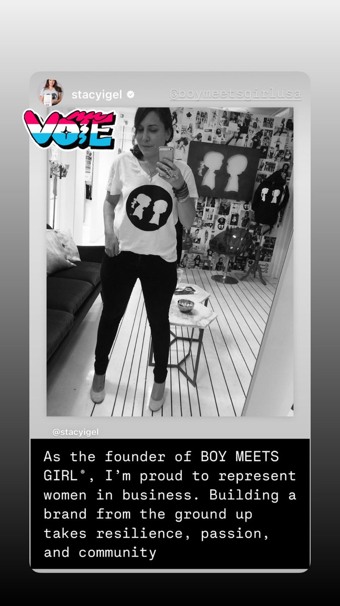 StacyIgel's tweet photo. Let’s go #VOTE #Vote2024 
As the founder of BOY MEETS GIRL®, I’m proud to represent women in business. Building a brand from the ground up takes resilience, passion, and community. https://t.co/ApMEEk3Xzm