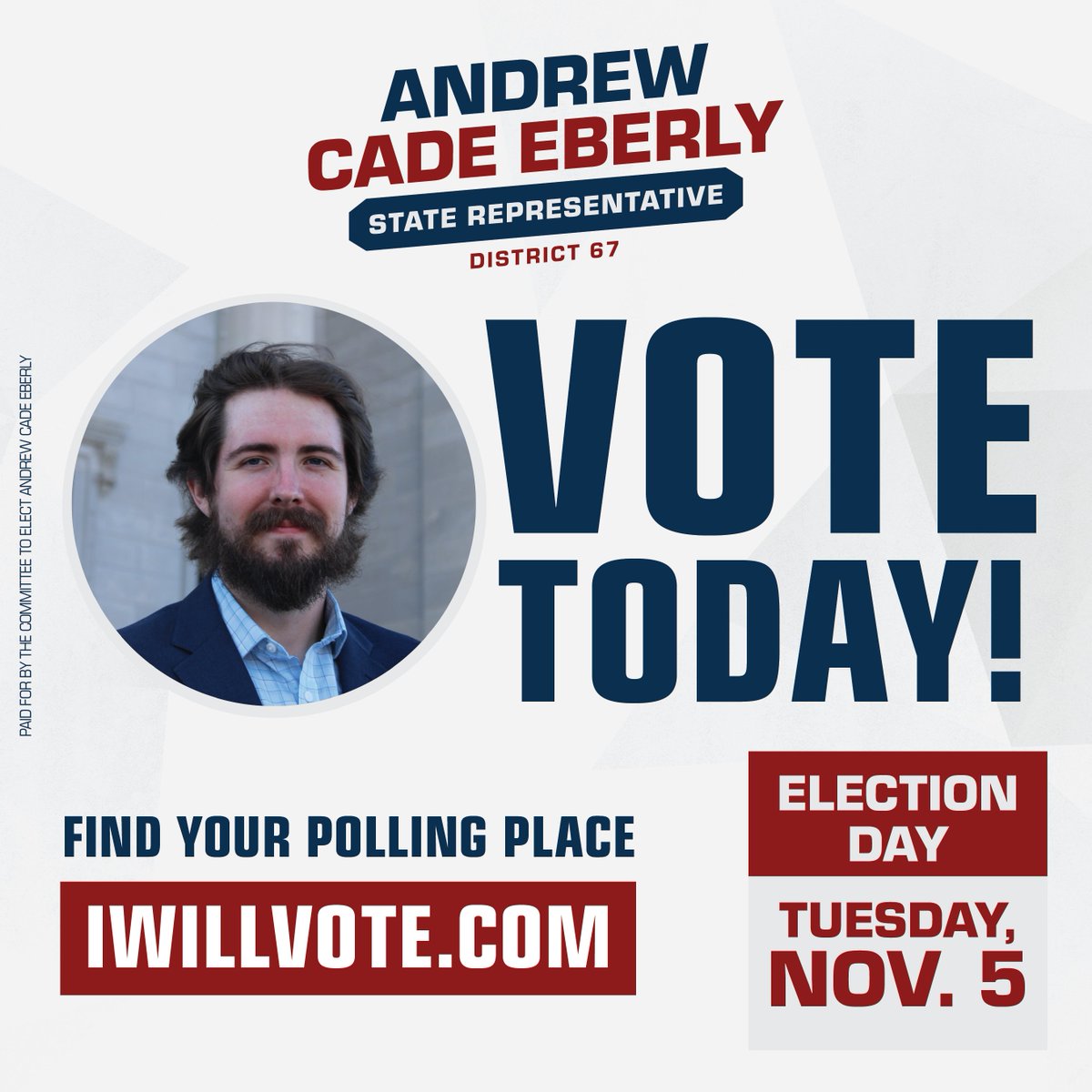 Sherwood &amp; Jacksonville, it's Election Day! As a veteran, I would be truly honored to earn your vote &amp; to continue my service to you. Let's win this! Go vote before 7:30 PM today &amp; if you're in line to vote, stay in line!

Find your polling place at IWillVote.com