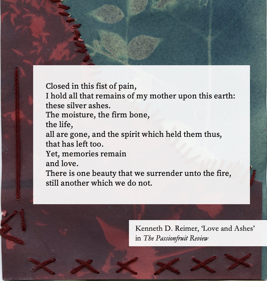 Passionfruitlit's tweet photo. 'Love and Ashes' by Kenneth D. Reimer https://t.co/XJ2QrwWMv5