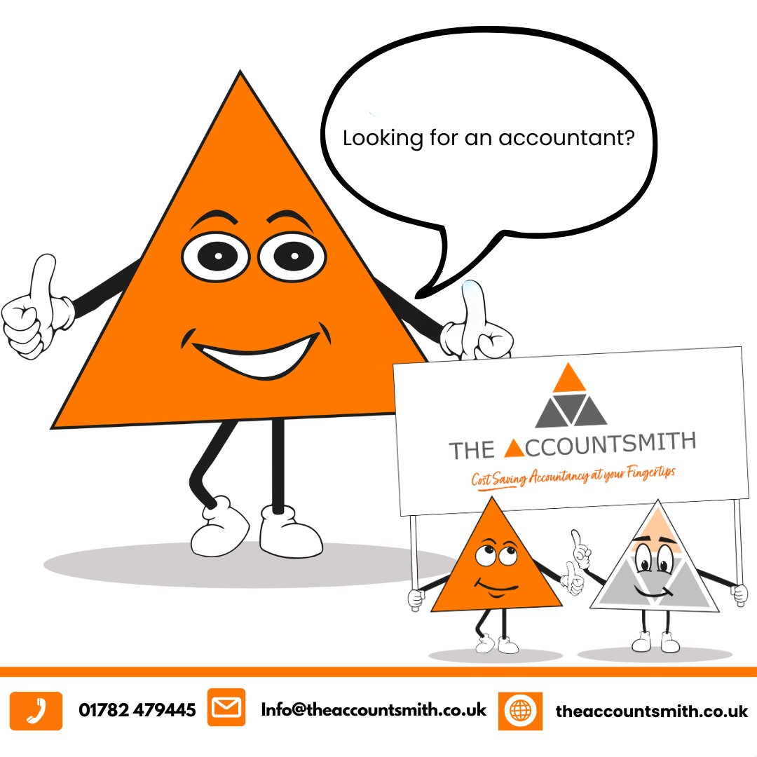 theaccountsmith's tweet photo. Are you looking for an accountant who knows small business? Then look no further! Call us today for a chat about your requirements. 01782 479445
https://t.co/sAgNVce6pM
 #localaccountants #smallbusiness #bookkeeping  #tax https://t.co/IQRravm77q