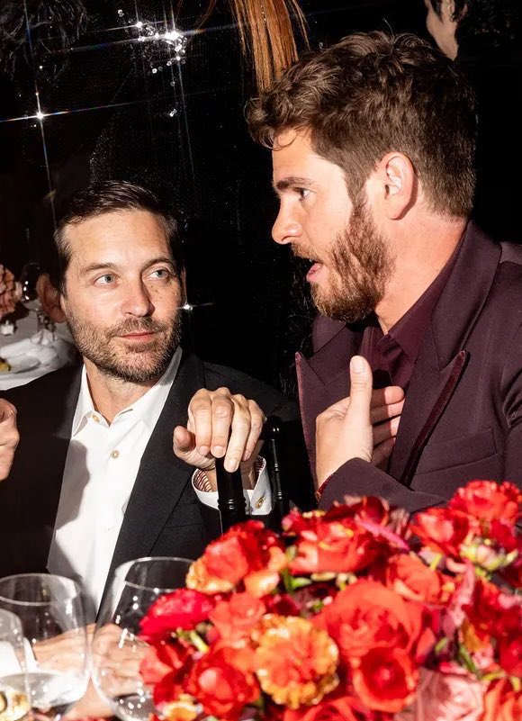 GcrfieldAndrcw's tweet image. Two spider-man’s hanging out.