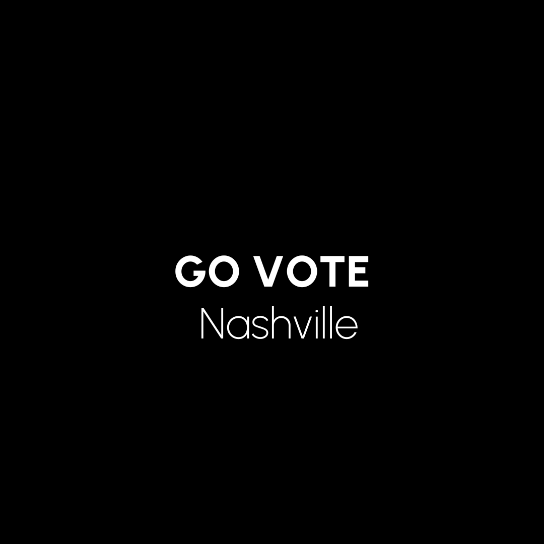 Urbaanite's tweet image. Today is the day to vote and make your voice heard. Polls close at 7pm. #nashvilletn #yourvoice #yourvote