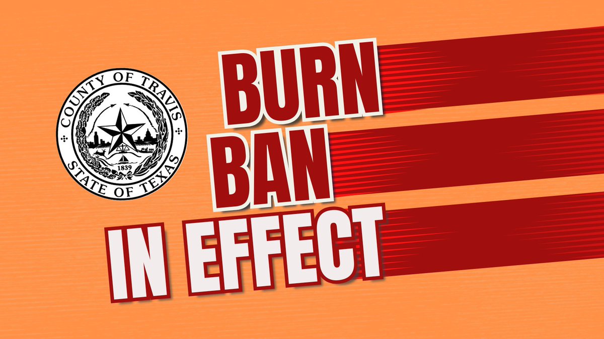 Travis County Emergency Services (@traviscountyes) on Twitter photo 🔥🚫 Burn ban extended! Even with last night’s rain, we’re still seeing high fire risk conditions.
🚗 Don’t park on dry grass
🔗 Don’t drag tow chains
🌿 Don’t burn brush or debris
🛠️ Use caution with outdoor equipment
❓Questions? Visit traviscountytx.gov/fire-marshal/f… 🔥🚫 Burn ban extended! Even with last night’s rain, we’re still seeing high fire risk conditions.
🚗 Don’t park on dry grass
🔗 Don’t drag tow chains
🌿 Don’t burn brush or debris
🛠️ Use caution with outdoor equipment
❓Questions? Visit traviscountytx.gov/fire-marshal/f…
