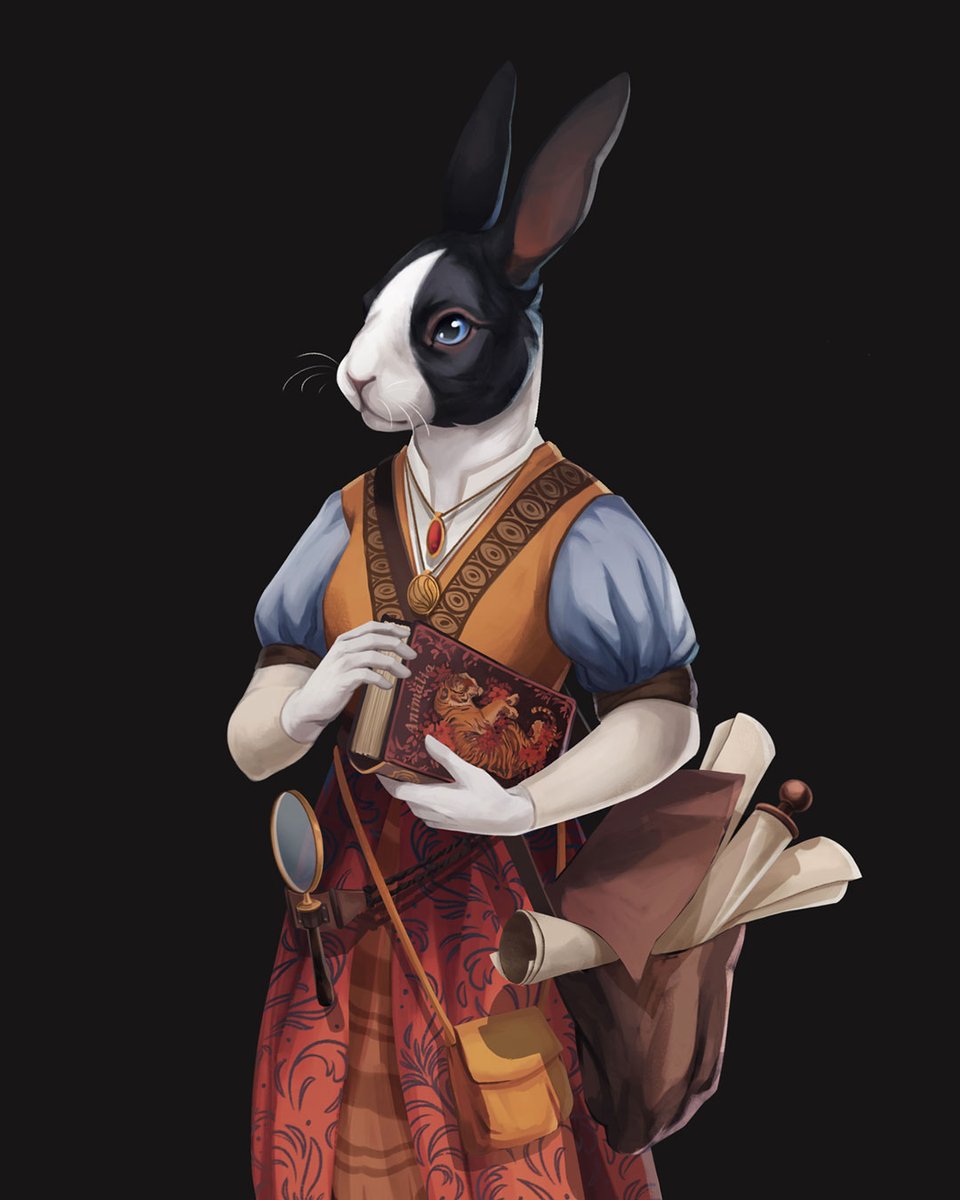 Some time ago I had the pleasure of working with @jonoldblood /Oldblood Games on an amazing project. in which I was tasked in designing 15 rabbit characters for Moonbriar - a narrative-driven, dark fantasy visual  novel! Here is part 1 with Piper and Aster.