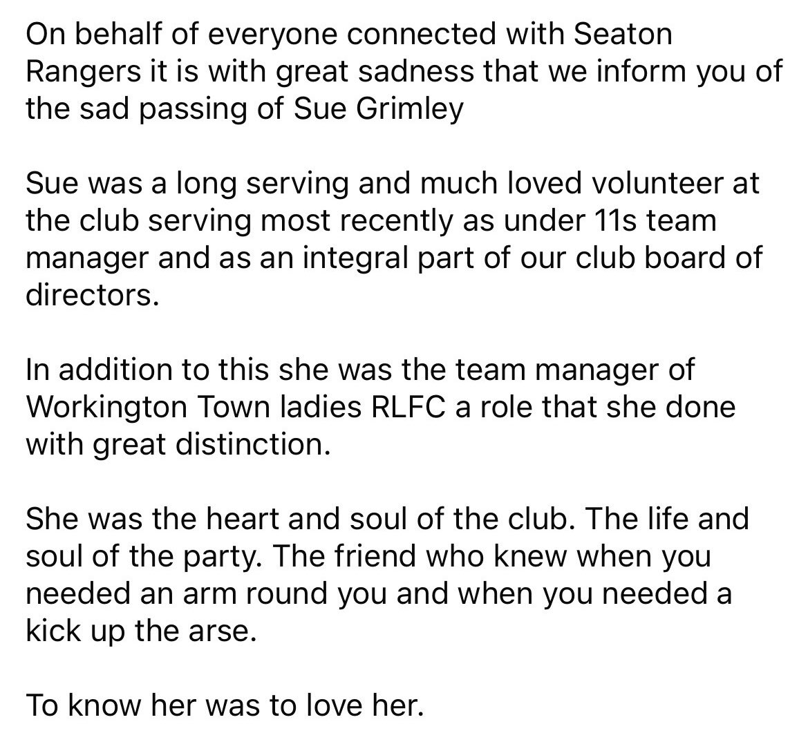 SeatonRangers ARLFC tweet media