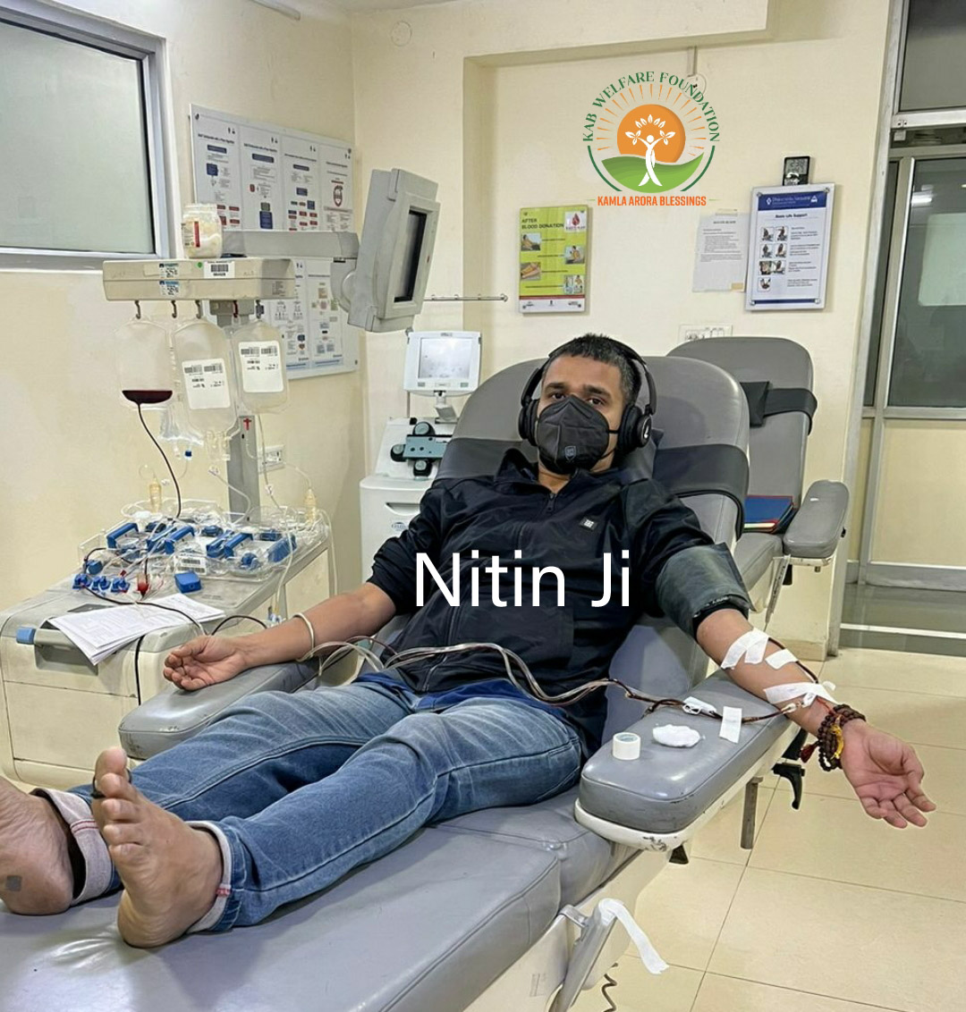 A heartfelt thanks to Nitin Tyagi ji for his life-saving platelet donation! 

We are deeply grateful for your kindness and support—your generosity is an inspiration to us all.

🌐 kabwelfarefoundation.org  

#KamlaAroraBloodBlessings #MrSmiley #BlessedBhawna #SDGs #Humanity