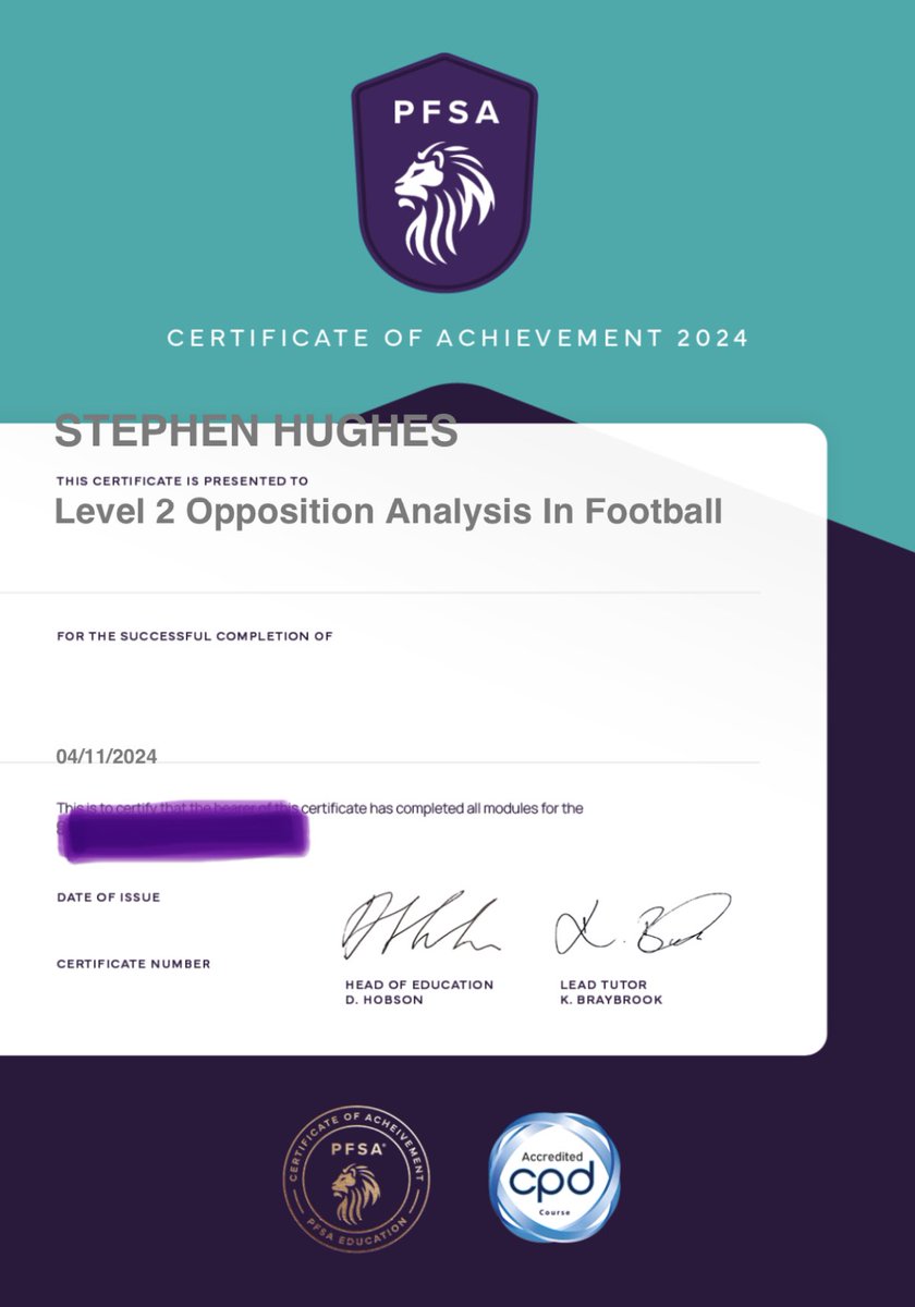 SteHughes76's tweet image. #PFSA @ThePFSA a great course &amp;amp; learned a lot - thank you👍⚽️👊 #analysis #scouting #TalentID