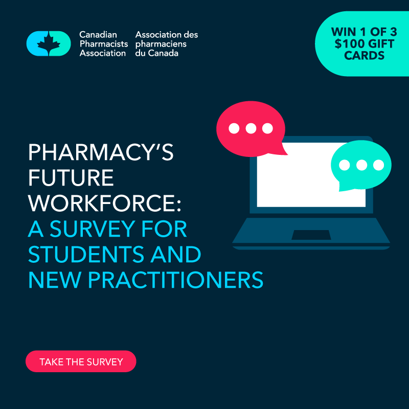 CPhAAPhC's tweet photo. 🗨️ Share your thoughts in our survey for #pharmacy students and new practitioners and you could win 1 of 3 $100 gift cards: https://t.co/E14k5MYyjN https://t.co/Sno6ASVpOb