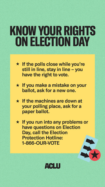 It's Election Day!  Polls in New York are open 6am to 9pm. Don't forget to cast your ballot and make your voice heard.  #yourvoteisyourvoice #electionday2024