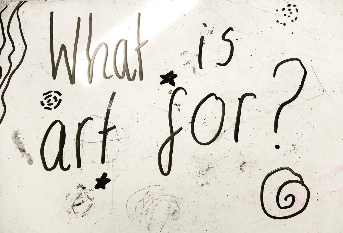 Fascinating P4C question generated in Year 5 Merengue class this afternoon, in response to Banksy's Girl with Balloon🎈#SAPERE