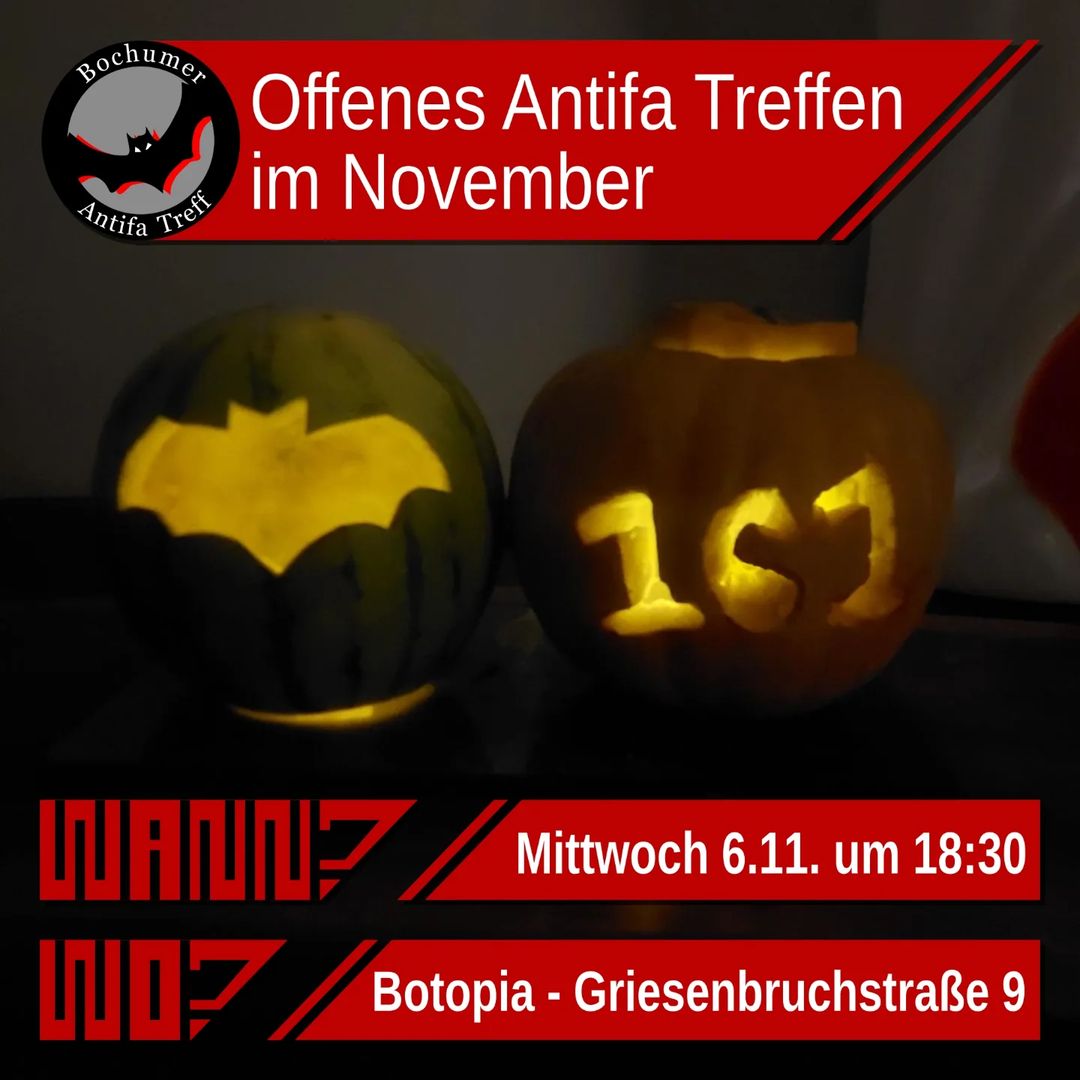 CleoKlinger's tweet photo. Bochum braucht euch Mittwoch!
#LautgegenRechts #AfDVerbotjetzt #NiewiederistJetzt
#fghtafd #antifabochum #antifa #antifa4630 #bochum #noafd #nofacism #nocapitalism https://t.co/c31NZm2csu