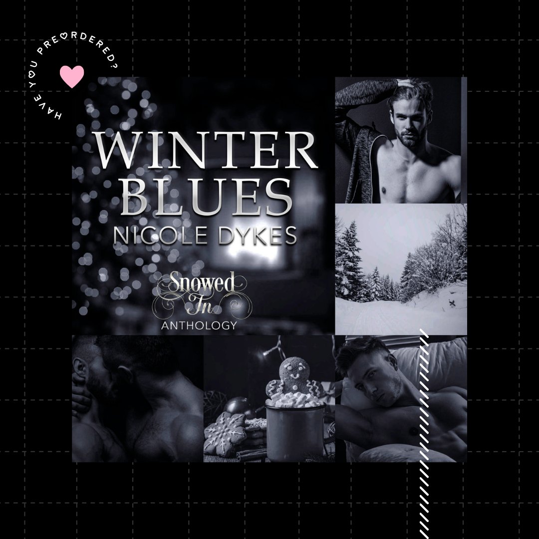 Snowflakes are winter's butterflies and you will feel all the swoon with Winter Blues by Nicole Dykes! Coming in the #SnowedInAnthology on 11/18!

#Preorder: geni.us/wbsievents

#MMRomance #BrothersBestFriend #College #GrumpySunshine