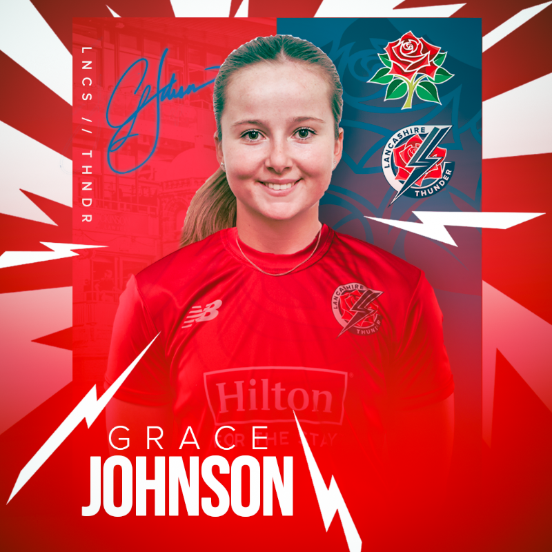 Thundercric's tweet photo. ✍ We're delighted to announce that @alice_clarke48 and @gracemjohnson53 have signed their first professional contracts with Lancashire Thunder. 👏

Read more about the news! 📰⤵

💥 #BringTheThunder