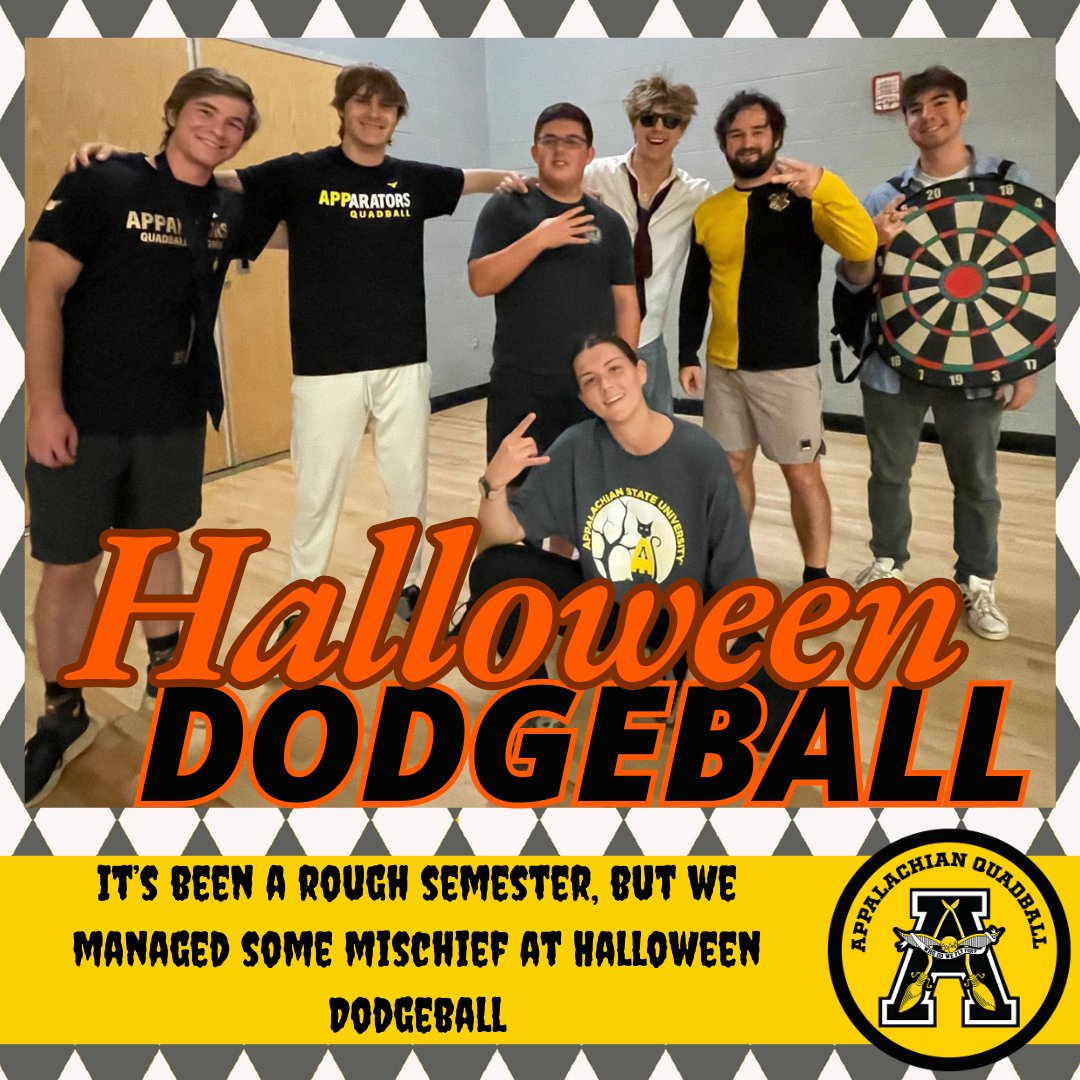 APPQuidditch's tweet photo. Recovering from Helene with some 6v6 Intramural Halloween Dodgeball! https://t.co/pempeLjYUz
