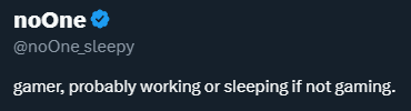 yzuthoth's tweet photo. @jdotb The twitter bio of someone with no bitches https://t.co/I82ryJr1Ee