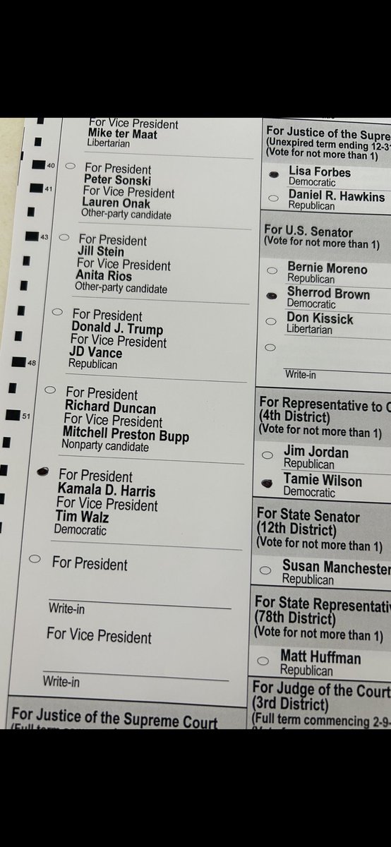 Alexarenee1's tweet photo. My husband and I voted for a new path forward. #LFG #VoteBluethroughandthrough We are Not going back #VoteKamalaHarrisAndTimWalz2024 💙💙🇺🇸🇺🇸💙💙 https://t.co/n5Yof4ngZu