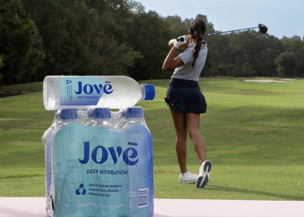 nb3jgnc's tweet photo. It might be November, but the heat in Louisiana means the 150 girls playing at the 2024 @pkbgirlstour #NB3JGNC need serious #hydration. That’s where our friends at @drinkjove come in!
Featuring #deephydration, #Jove makes for #happycells and a #happybody!
#nb3jgnc #juniorgolfhub #pkbgt #r1companies #wilsongolf #shortpar4 #dicksongolf #uspa #agame #jove #puttview #foresightsports #luggageforward #collarsandco #dicksongolf