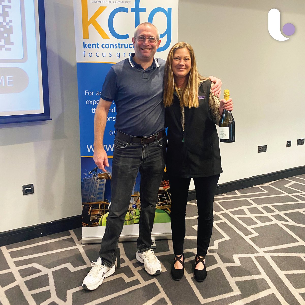 Krysan's first networking event was a hit! 
 
Not only did she get top scores on <a href="/AIMISsolutions/">AIMIS</a>' quiz, but she won a bottle of champagne and a seat at the <a href="/DWADCharity/">Donations with a Difference</a> ball next week. 
 
Thank you to Matt Samways for the insightful presentation and the generous gift giving.