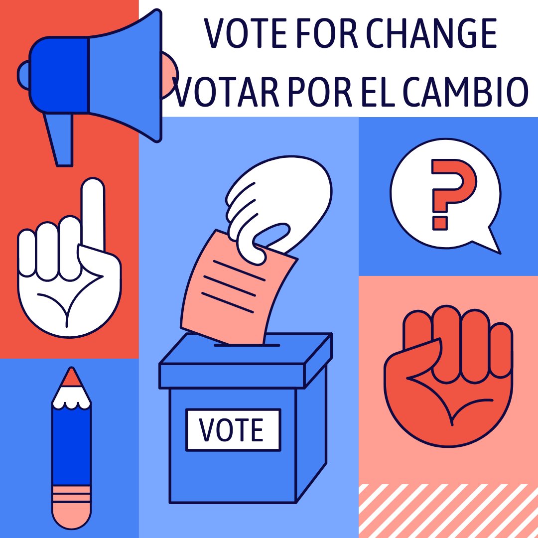 ¡Es el día de las elecciones!  Las urnas en Nueva York están abiertas de 6 a. m. a 9 p. m.  Ahora es el momento de hacer oír tu voz.  #tuvotoestuvoz #diadelaselecciones2024