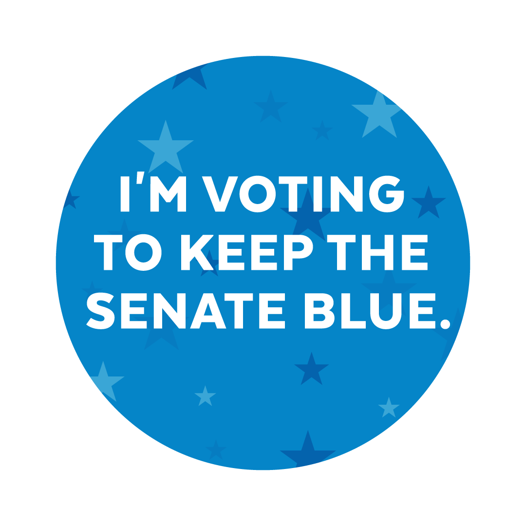 dscc's tweet photo. 💙RT this if you’re voting to keep the Senate blue! https://t.co/OJNisUmEr3