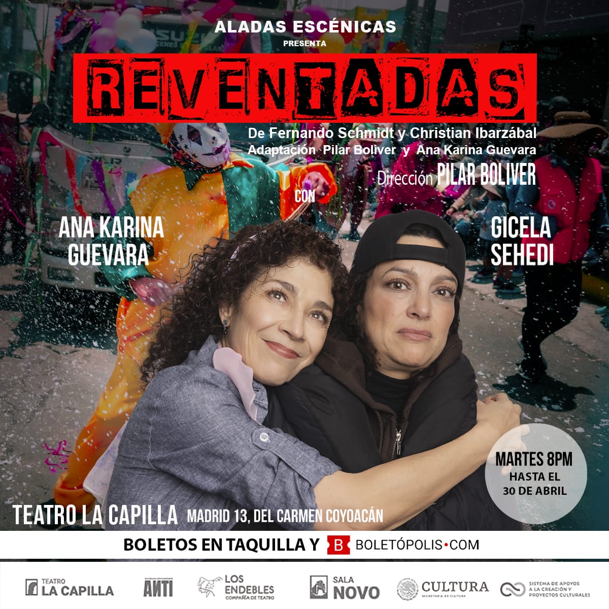 _AngelGatica's tweet photo. 🔴 Mucho más #Reventadas
👥 @AnaKarinaGE *  @gisosehedi
🎭 @LaCapillaTeatro * Nov 05 - 20 hrs 

🟡 Participa por tu acceso doble
🔄 ¿Ya nos sigues?
✍️ Deja tu nombre completo https://t.co/lWUxaSU1Dx