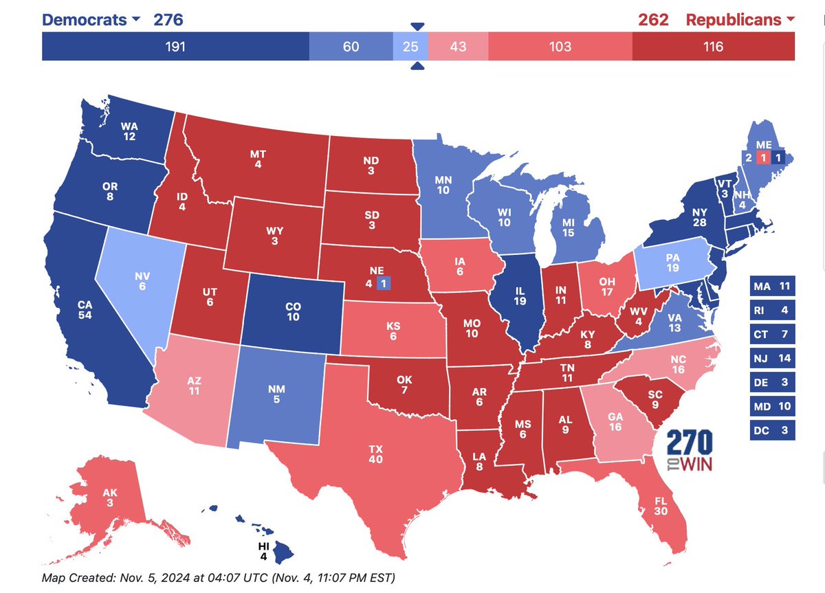 cristiancedso's tweet photo. My 2024 Presidential Electoral Map Prediction https://t.co/JHQK91bYrt