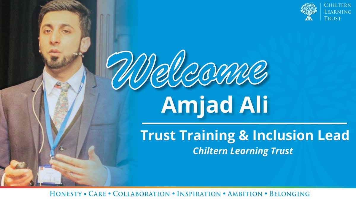 ChilternLT's tweet photo. We are thrilled to welcome @TeachLeadAAli to our Trust!

As one of the leading figures in Teaching &amp; Learning, SEND &amp; Inclusion nationally, he will be joining us soon to support our Teaching School &amp; school turnaround projects, working alongside @unleashing_me and @ChilternTSH! https://t.co/VBkz5PD5Ey