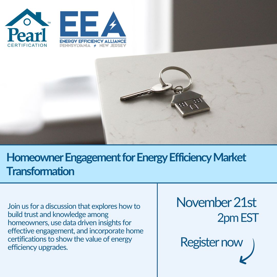 Join us Nov 21 at 2 PM ET for a webinar on driving home energy efficiency! 
Discover how to keep homeowners engaged beyond rebates, using data-driven insights, and showcasing the value of certifications.

📅 Register now! buff.ly/3CeKqMQ