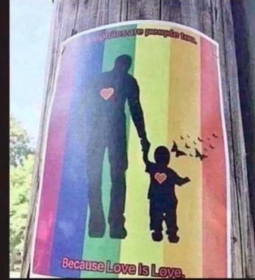 BGatesIsaPyscho's tweet photo. This is how The Insane Radical Left view your kids.

“Because love is blind” https://t.co/Vt7RYkGLNF