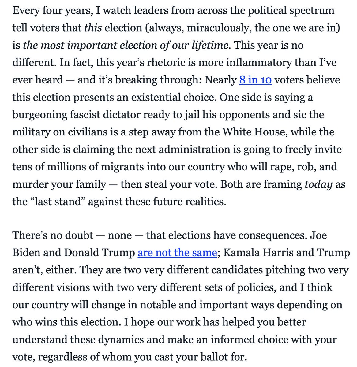 Ike_Saul's tweet photo. My message to readers (and all of you) today: https://t.co/1leTR00XI5
