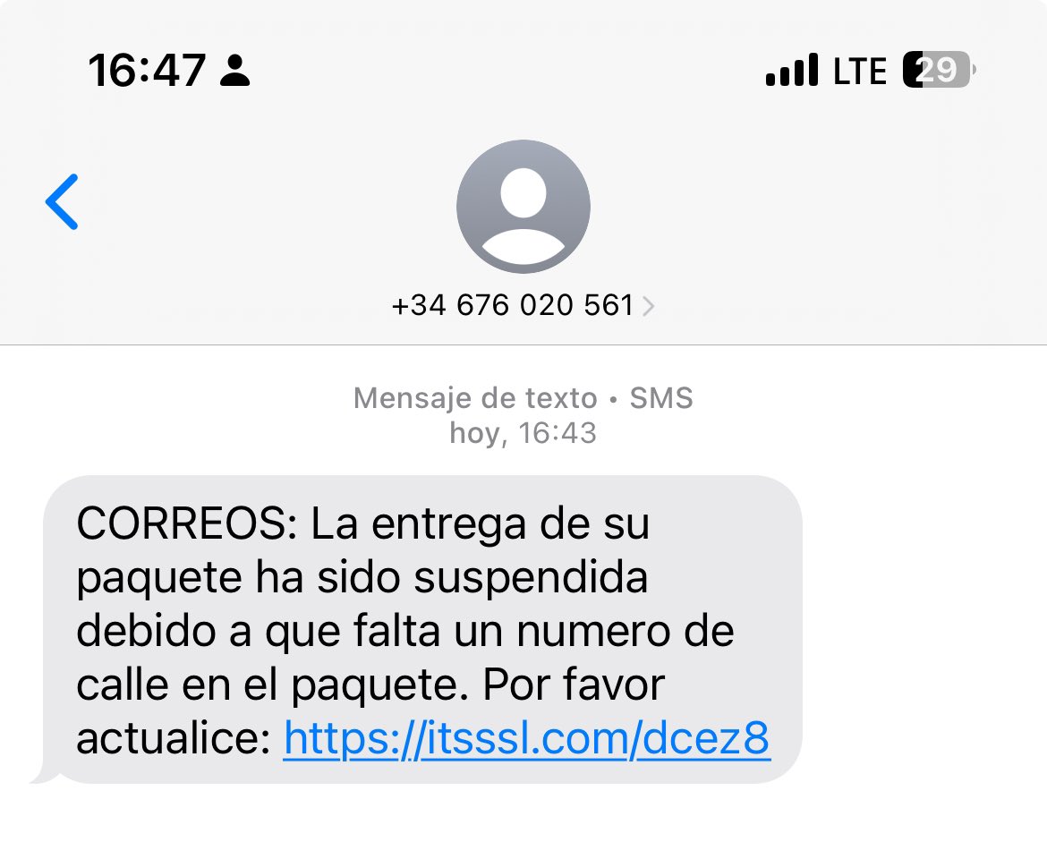 sylviagb80's tweet photo. Otro timo e intento de cobrarme de un falso @CorreosAtiende @Cex_responde @Correos @CorreosExpress https://t.co/D8vbaX0eUu