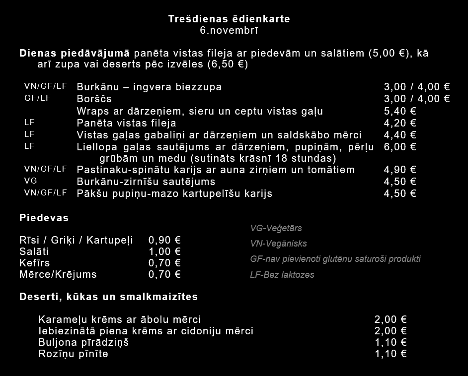 unsviests's tweet photo. Trešdienas pusdienu iespējas https://t.co/H612sCjP0f