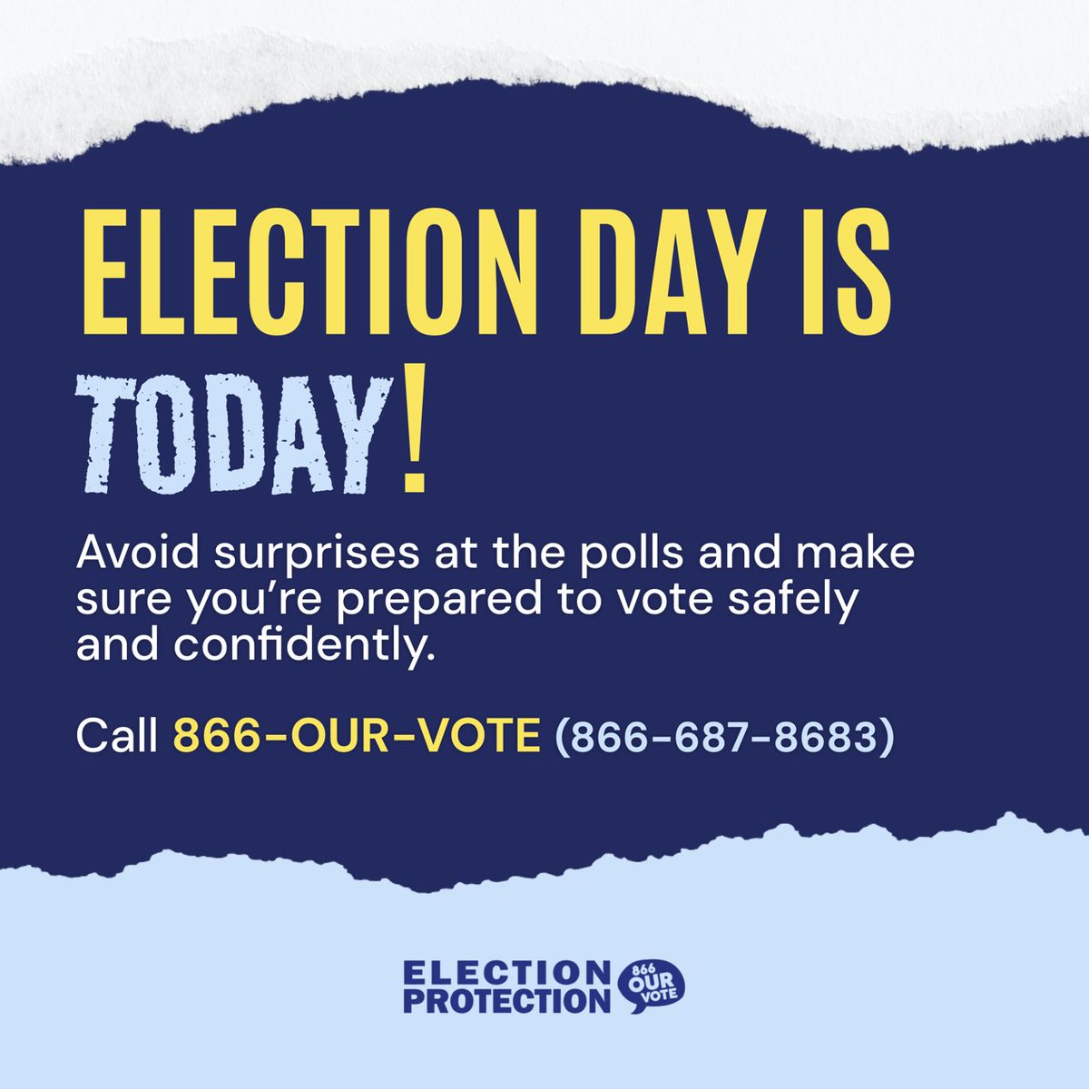 chai_guy's tweet photo. Y'all, securing the right to vote has taken decades of struggle. Exercising that right is the best way to keep our democracy strong. 💪 

☎️ Make sure you're ready to cast your ballot! Call/text 866-OUR-VOTE (866-687-8683)! https://t.co/zy4loOSpCI https://t.co/NuOWyA3fys