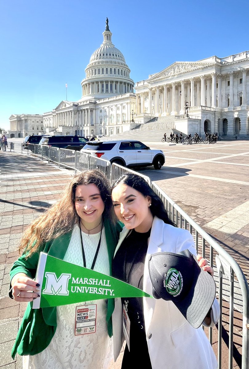 Our students, Emma Johnson and Makaylah Wheeler, have arrived in DC! They will be reporting live from the White House later today for Student News Live! <a href="/marshallu/">Marshall University</a> <a href="/studentnewslive/">Student News Live</a> <a href="/MarshalluPres/">President Brad D. Smith</a> #TellTheStory