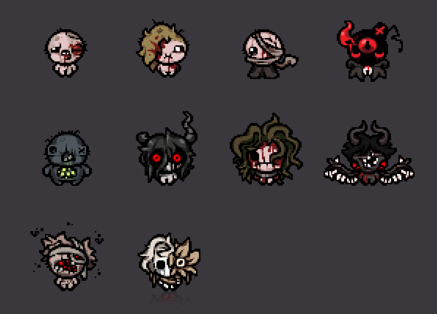 Newer_255's tweet photo. Shattered chars WIP

#tboi #thebindingofisaac https://t.co/QCJDROHof4