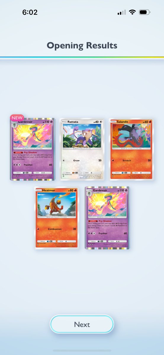 Had exactly ZERO Gardevior cards before this pack and they were all I needed for the Mewtwo deck. I am…so happy right now.
#PokemonTCGPocket