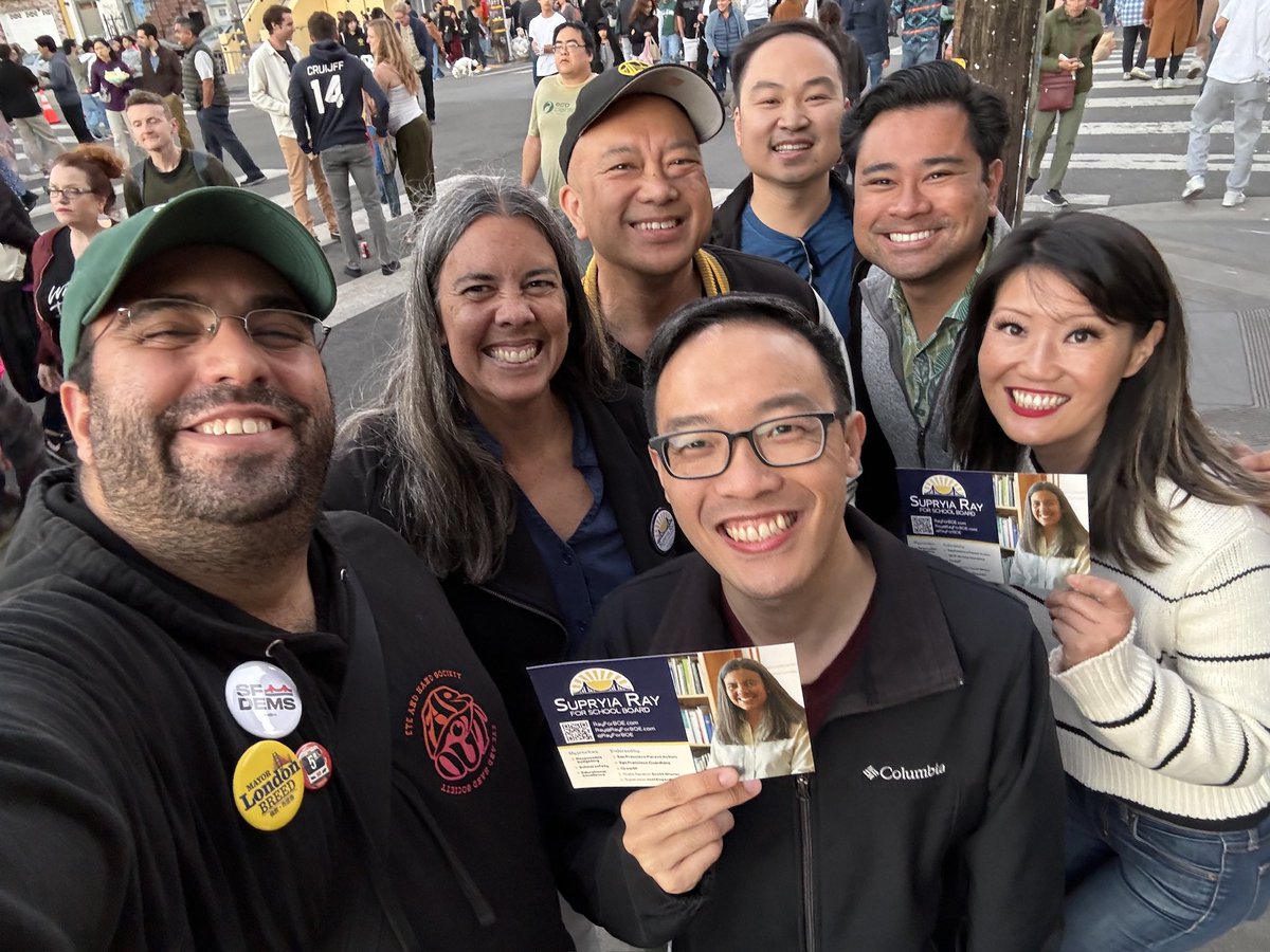 <a href="/KamalaHarris/">Kamala Harris</a> <a href="/LondonBreed/">London Breed</a> <a href="/BrookeJenkinsSF/">Brooke Jenkins 謝安宜</a> <a href="/MarjanPhilhour/">Marjan Philhour 邁珍</a> <a href="/Stefani4CA/">Catherine Stefani 司嘉怡</a> I voted for folks I’ve gotten to know who have stepped up to try and fix our education systems - an uphill struggle since we’ve structurally crippled education in CA since we enacted Prop 13

Parag, Jaime, Supryia, John for BoE

Luis, Ruth, Heather, &amp; Aliya for CCSF
