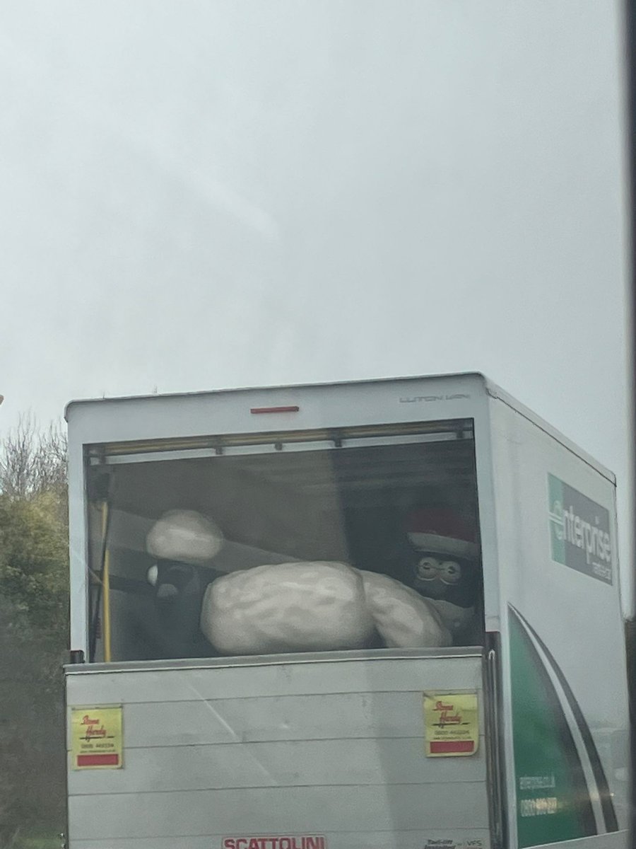 SHEEP IN ROAD AHEAD! ⚠️🐑

Shaun's been spotted making his way to us ahead of our Christmas trail and we can baa-rely contain our excitement 🎄
