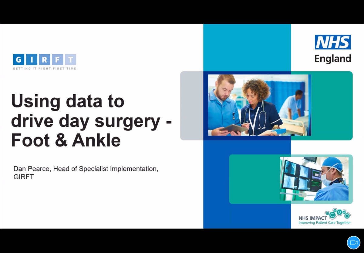 gasorrun's tweet photo. Thank you to Dan Pearce @NHSGIRFT for an insightful overview of using data to drive #daysurgery. The importance of @ModelNHS &amp; the NCIP portal https://t.co/3MnPNtH74o