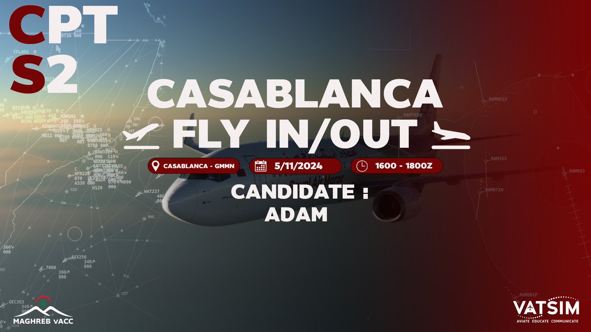 There is a S2 CPT ongoing at GMMN 📡
IFR and VFR are most definitely welcome ✈️