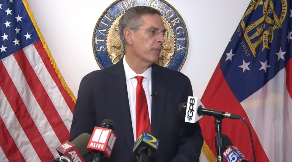 Some quick updates from <a href="/GaSecofState/">GA Secretary of State Brad Raffensperger</a> Brad Raffensperger in Georgia #gapol:

Average line is ~2 mins

Average check in time is 49 seconds

E Day turnout will likely top a million (so likely more than 2020 totals)

The bulk of early results (4 million votes!) will come in by 8PM