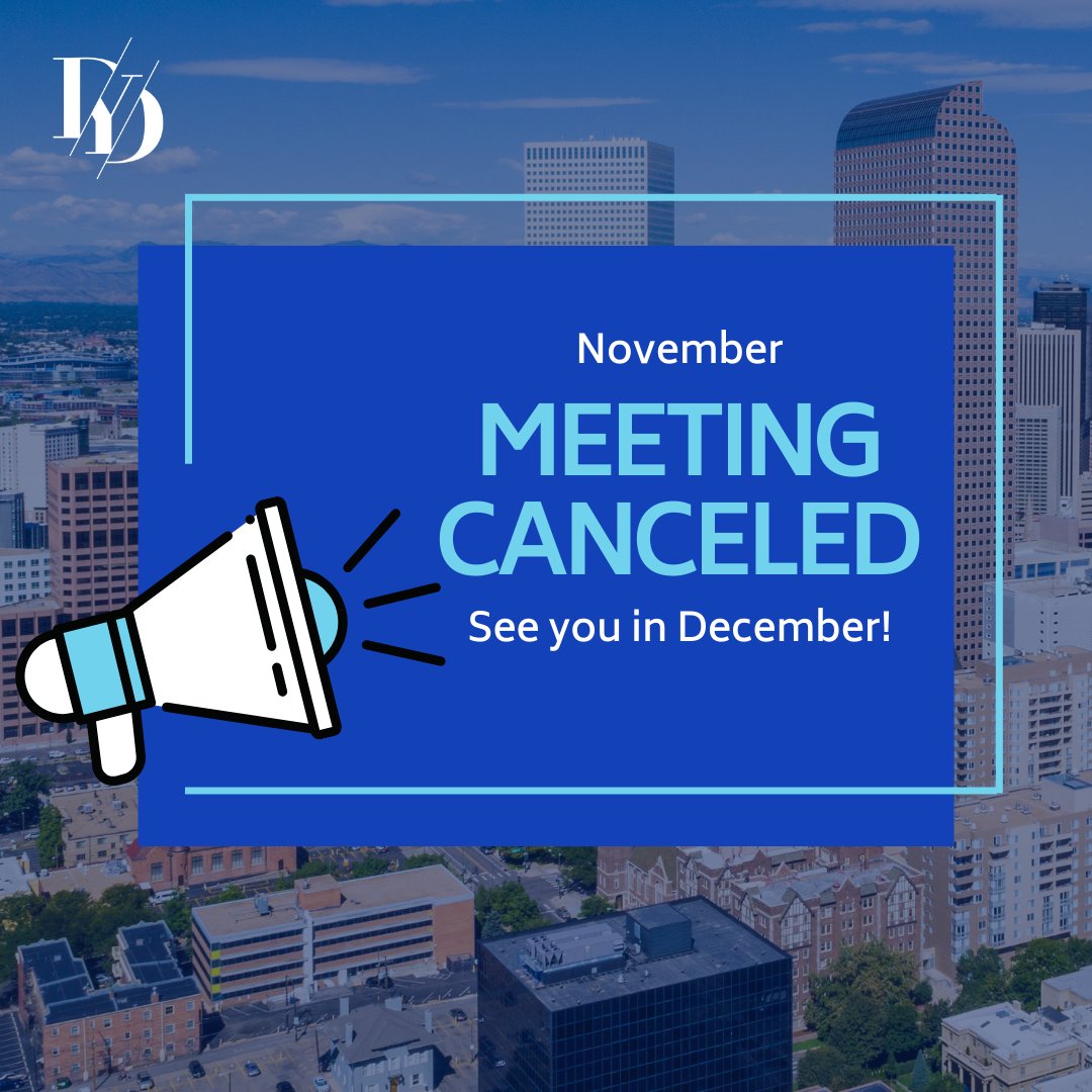 Our November meeting is CANCELED. We will see you in December for our next meeting.