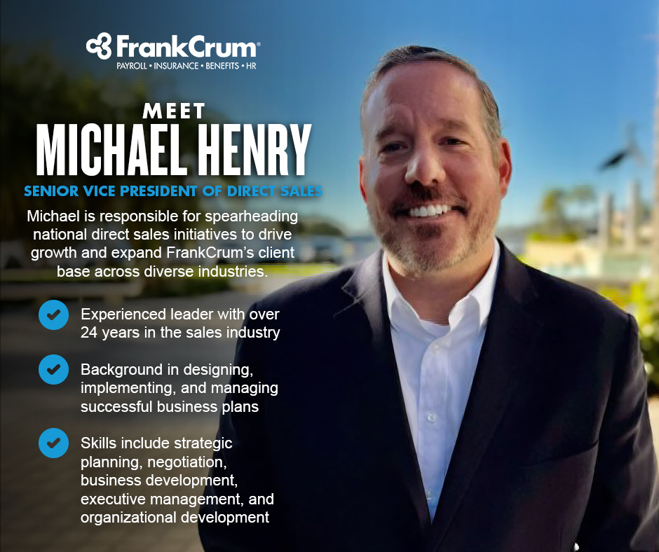 🎉 We're excited to welcome Michael Henry as our new Senior Vice President of Direct Sales! With his seasoned experience and passion for growth, Michael is ready to make a big impact. Learn more about his role and vision: hubs.li/Q02WZ_800 #Leadership #Spotlight #PEO