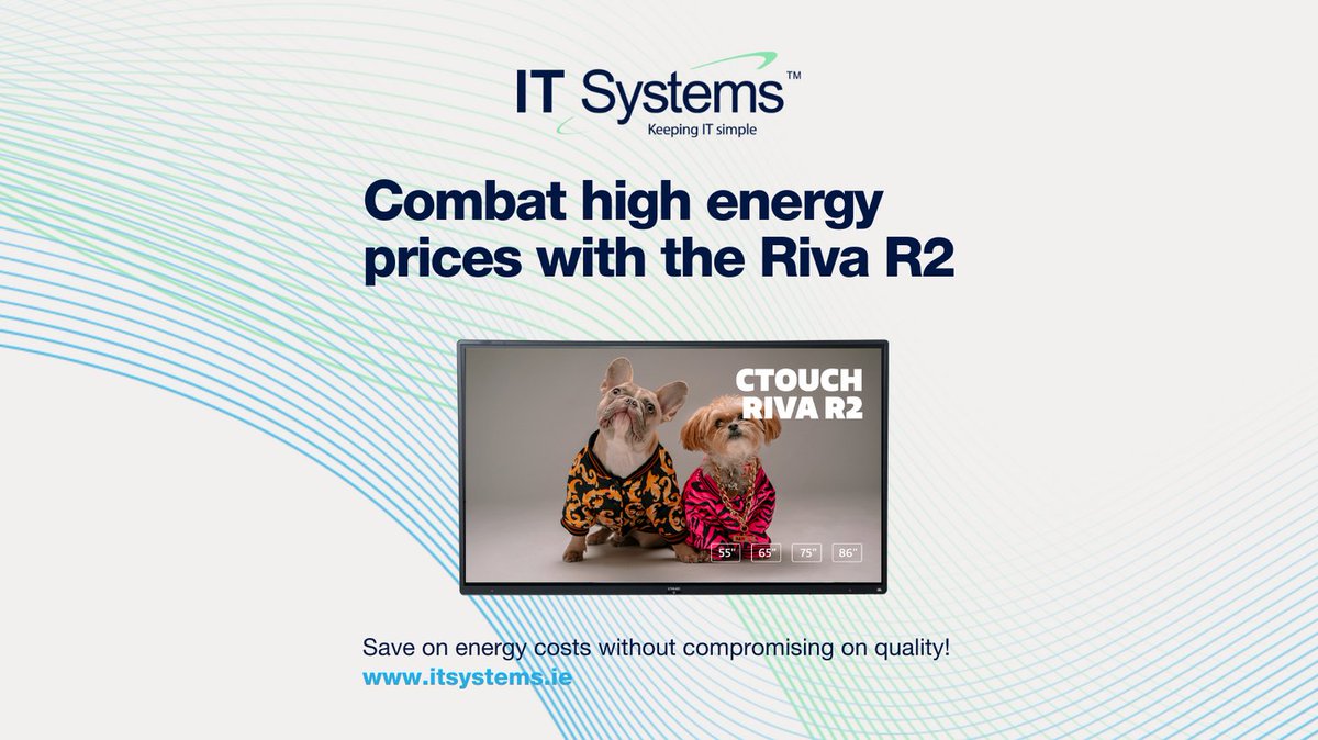 IT Systems (@itsystemsie) on Twitter photo Schools are not made of money. 💸
That’s why the CTOUCH Riva R2 is perfect for you.
Its smart on/off feature activates the touchscreen when someone enters the room and powers it down when the room is empty. 🌱
#EdTech #Sustainability #EnergyEfficiency #SchoolBudget Schools are not made of money. 💸
That’s why the CTOUCH Riva R2 is perfect for you.
Its smart on/off feature activates the touchscreen when someone enters the room and powers it down when the room is empty. 🌱
#EdTech #Sustainability #EnergyEfficiency #SchoolBudget