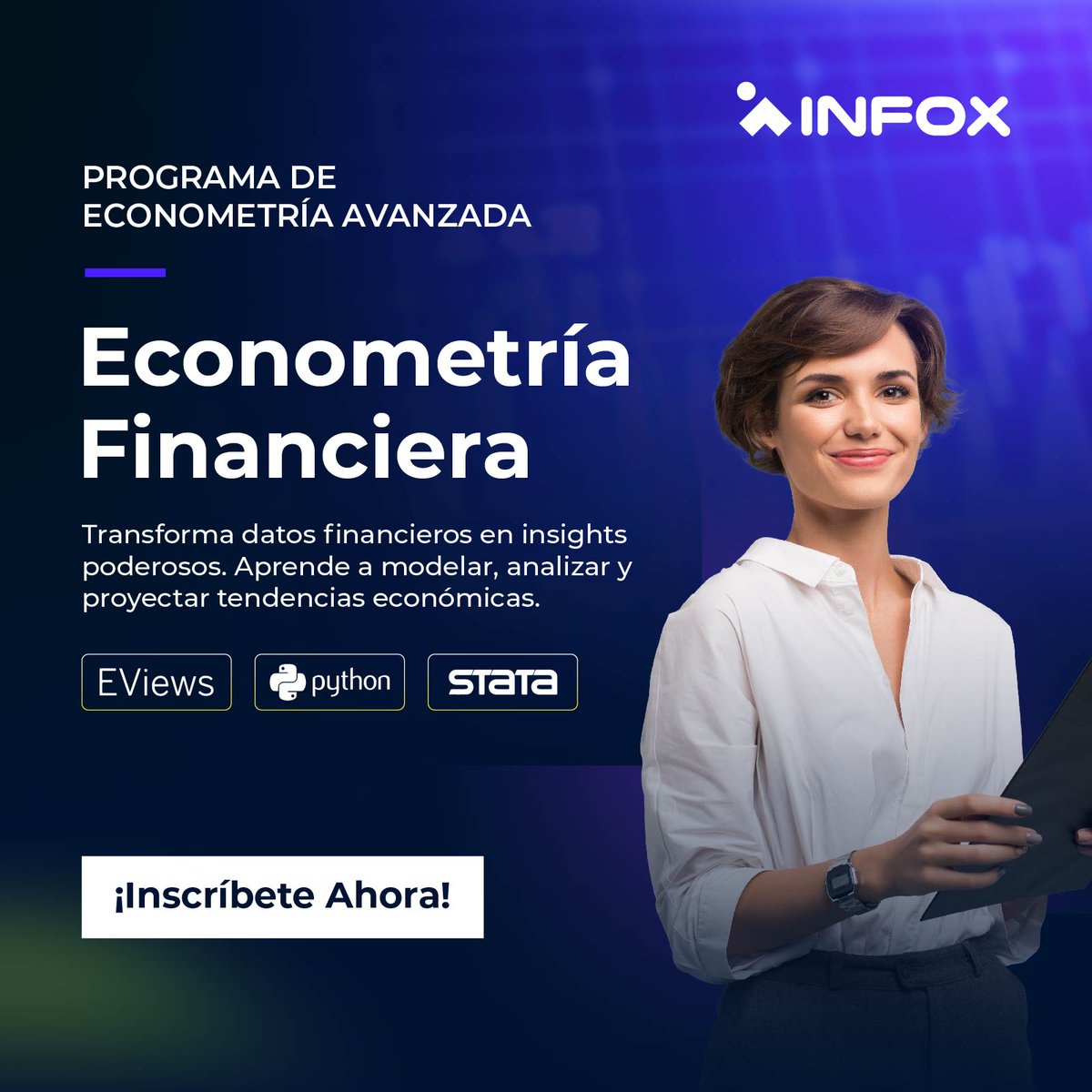 Infox_educa's tweet photo. 🔍 ¿Quieres llevar tu análisis financiero al siguiente nivel? ¡La Econometría Financiera es tu respuesta! 📈

¿Listo para comenzar?
Contáctanos: 👉 https://t.co/PQdsUPC3w4

#EconometríaFinanciera #AnálisisFinanciero #EViews #Python #Stata #EconometríaAvanzada https://t.co/JPRGAmpL4Z