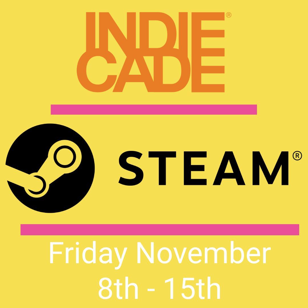 Let's start the day with a rebus...What does the image say? 

🎮 
🎮 
🎮 
🎮 

IndieCade on Steam on Friday November 8th to Friday November 15th! 

And that's just one of the many events happening on the week of IndieCade Anywhere and Everywhere!