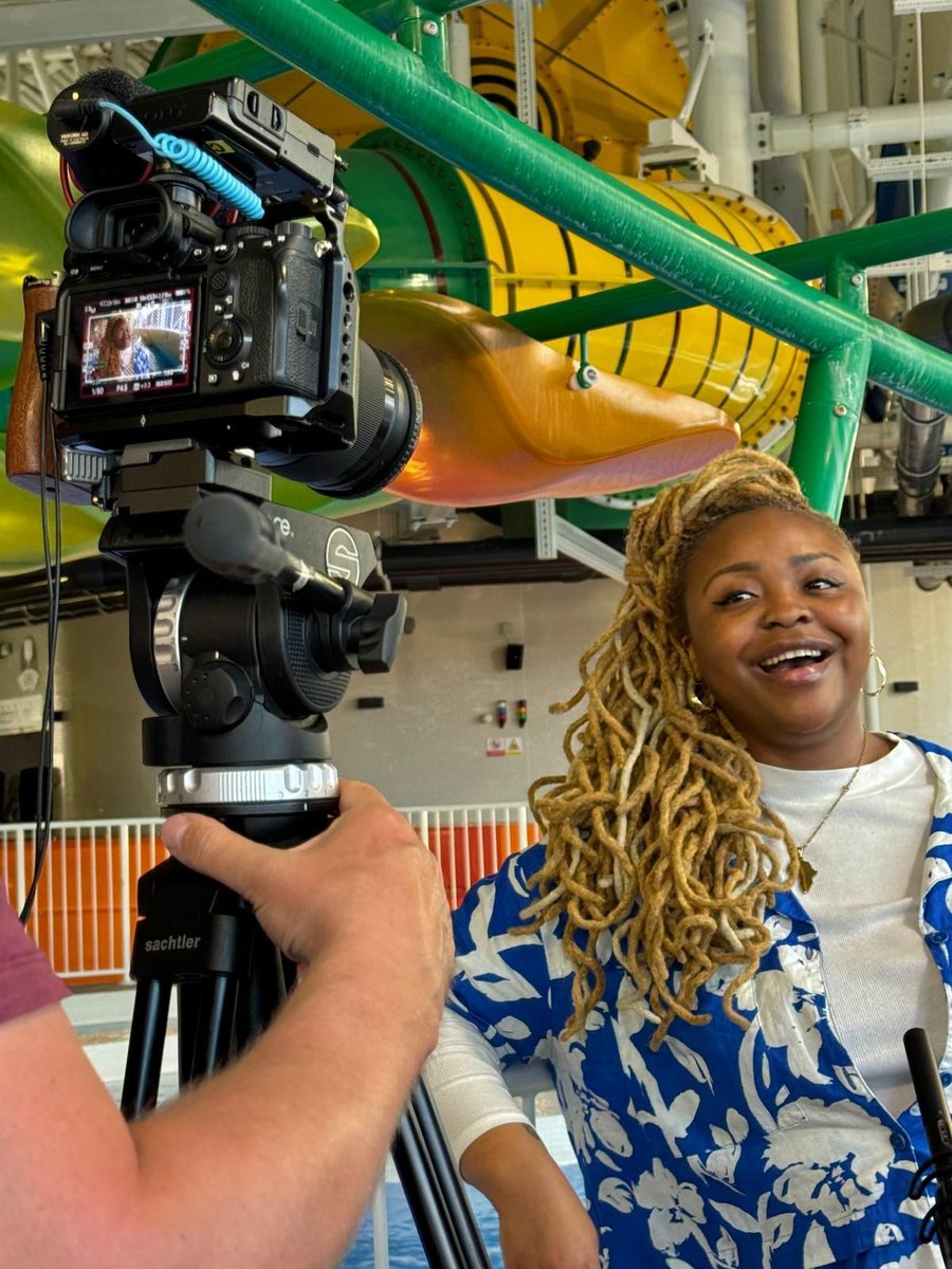 Belgrade Theatre (@belgradetheatre) on Twitter photo A huge Congratulations to <a href="/Sianaarrgh/">Siana Bangura</a>, writer of Swim, Aunty, Swim! who has won BEST PLAYWRIGHT <a href="/theBBTAs/">Black British Theatre Awards</a>! 🏆
Working with super-talented Siana was a pleasure & we're so proud of everything she has achieved! Here's our fav snap of her while she did her thang for Midlands Today👑 A huge Congratulations to <a href="/Sianaarrgh/">Siana Bangura</a>, writer of Swim, Aunty, Swim! who has won BEST PLAYWRIGHT <a href="/theBBTAs/">Black British Theatre Awards</a>! 🏆
Working with super-talented Siana was a pleasure & we're so proud of everything she has achieved! Here's our fav snap of her while she did her thang for Midlands Today👑