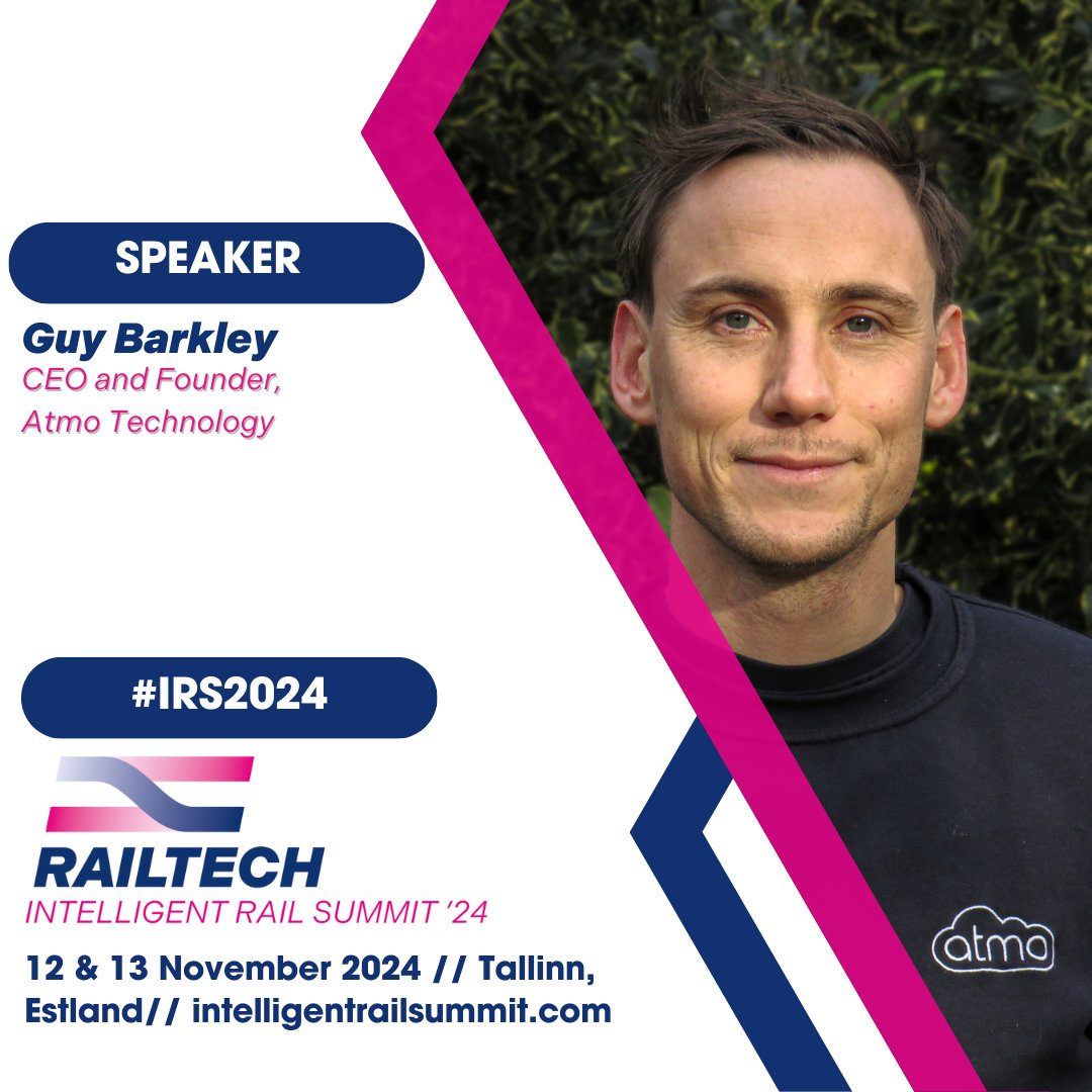 AtmoTechnology's tweet image. Exciting news!

Atmo&apos;s CEO, Guy Barkley, will be speaking about &apos;Smart Sustainability in Rail&apos; at @railtecheurope&apos;s Intelligent Rail Summit in Tallinn, Estonia on 13 Nov.

🎟️ Use code IRS24SKR for 20% off tickets