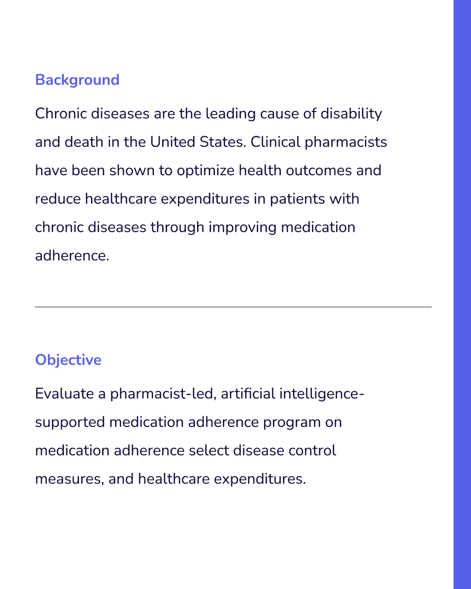 Our article is in the Journal of the American Pharmacists Association! The title packs a punch… not to spoil the ending, but the data shows how med adherence improves and costs decrease when the right pharmacist-led interventions occur on patient journeys japha.org/article/S1544-…